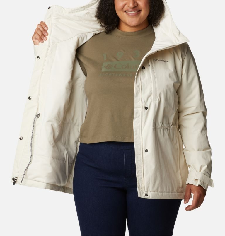 Jacheta Columbia Hadley Trail Dama Albi | Plus Size QR9MZS870